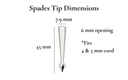 Spade Bolo Tie Tips - 5mm