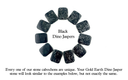Black Matrix Dinosaur Jasper cabochon display in various unique shapes and textures, perfect for jewelry design.