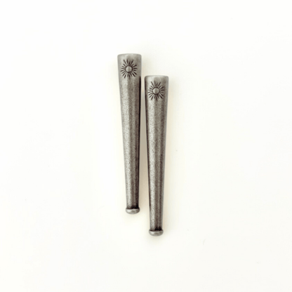 Helio Cord Tips - Sun Motif (4 sets, 8 pieces) - Bolo Supply Co.