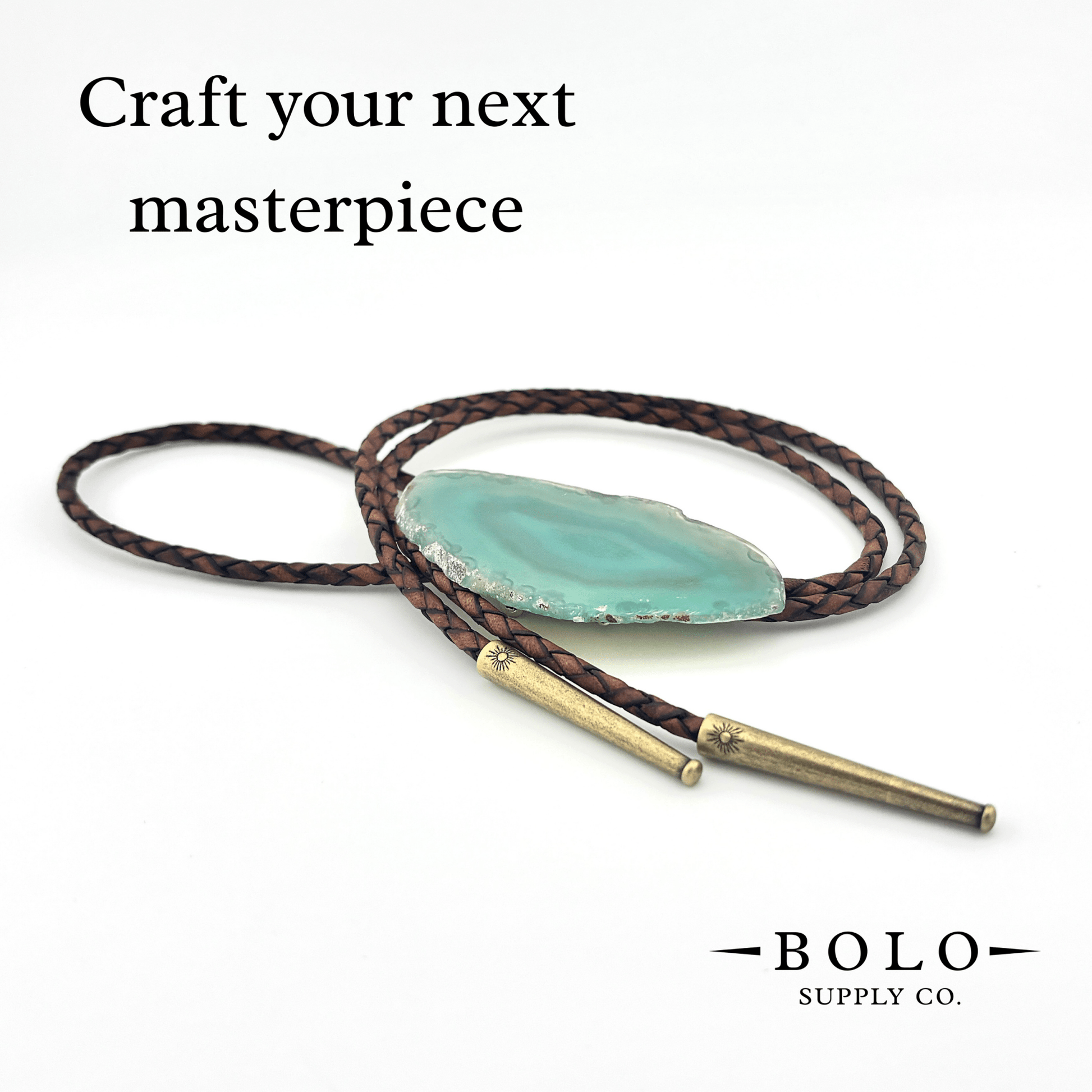 4mm Top Grain Braided Leather Cord - Bolo Supply Co.