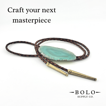 4mm Top Grain Braided Leather Cord - Bolo Supply Co.