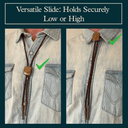 Premium Bolo Tie Slides - Adjustable - Pack of 4 - Bolo Supply Co.