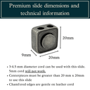 Premium Bolo Tie Slides - Adjustable - Pack of 4 - Bolo Supply Co.